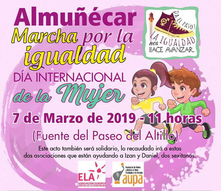 Almuñécar celebrará una “Marcha por la igualdad” con motivo del Día de la Mujer 2019